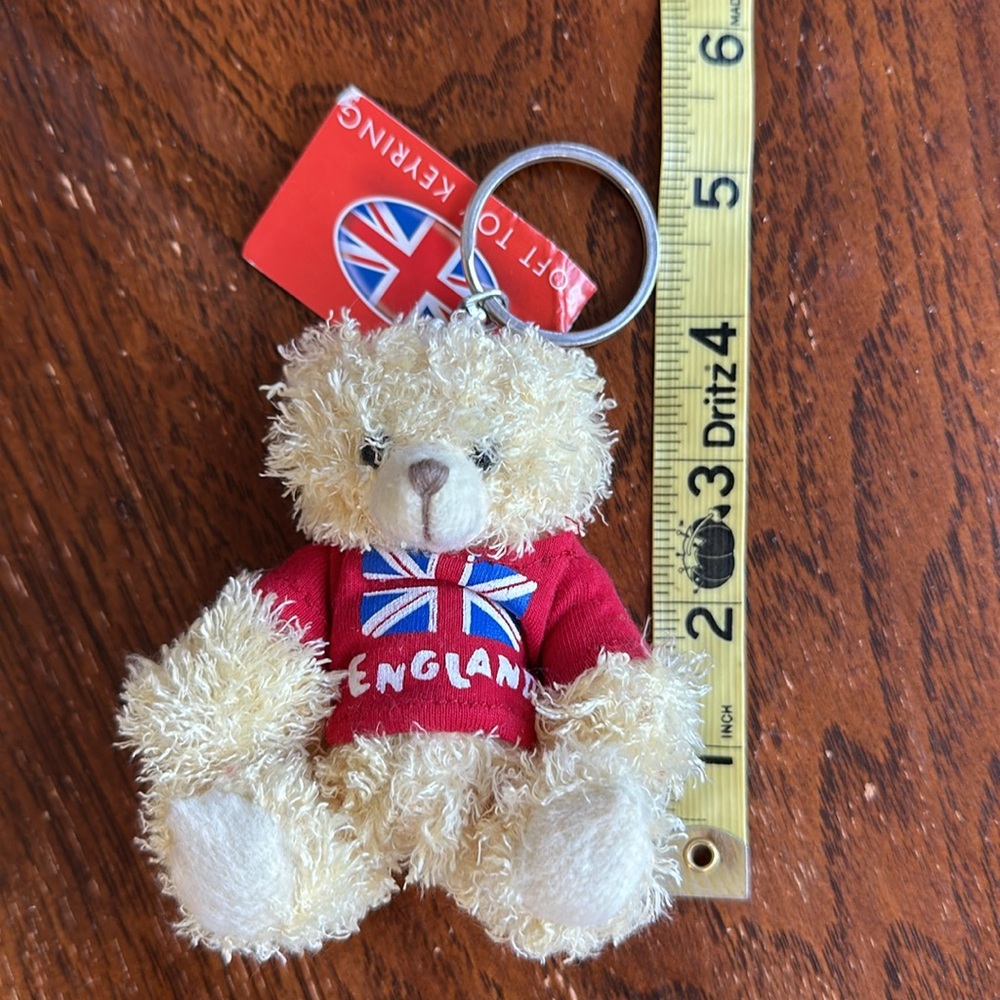 England Stuff Bear Key Ring - Picture 4 of 5